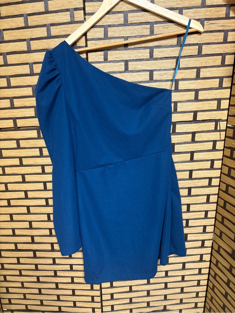 Mod On Trend Teal One Shoulder Dress Size Medium